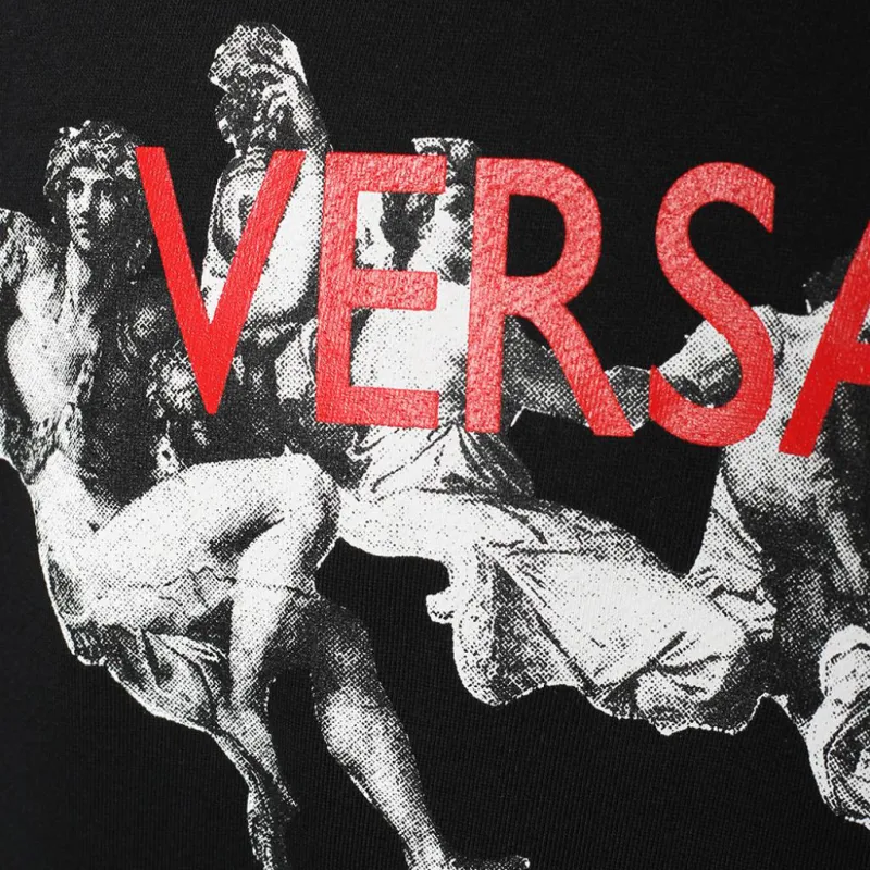 VERSACE Sweatshirts Men Black-5