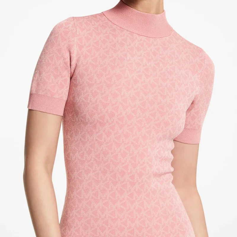 MICHAEL KORS Short Sleeved Dresses Women's Dark Rose Pink-5