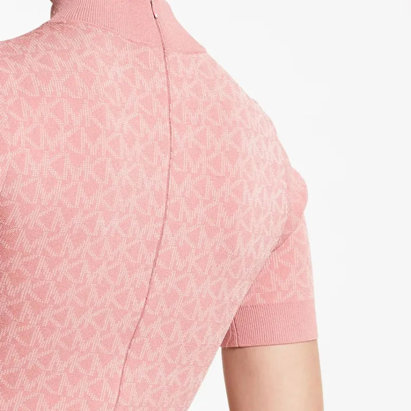 MICHAEL KORS Short Sleeved Dresses Women's Dark Rose Pink-3