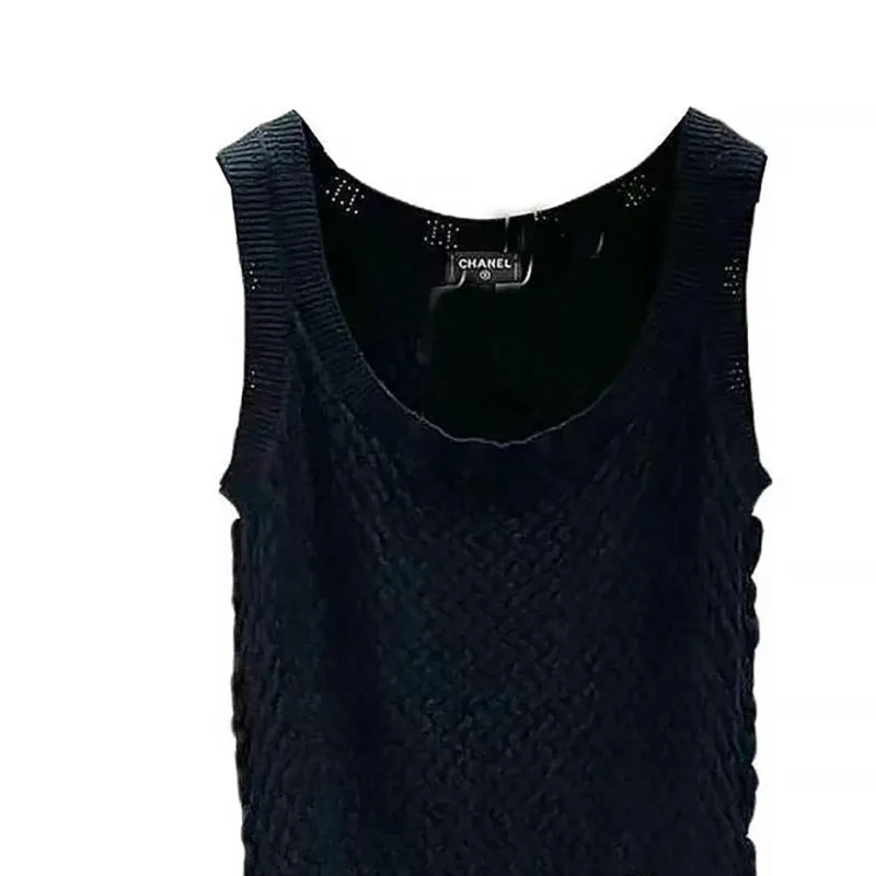 CHANEL Tank Tops Women's Black-1