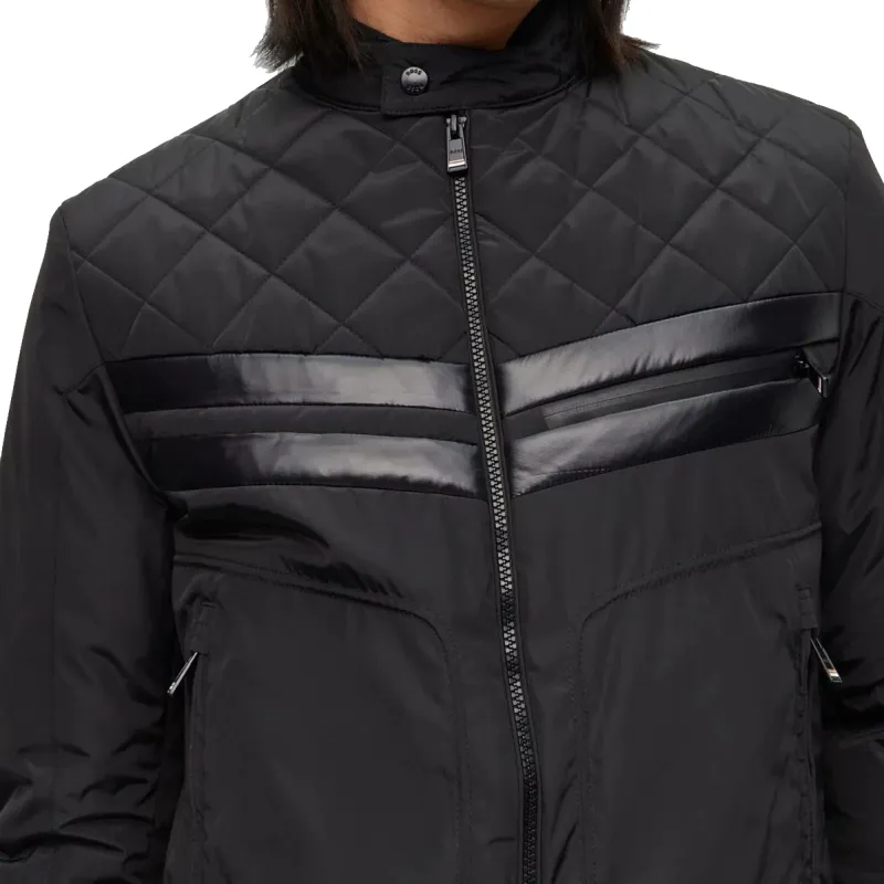 HUGO BOSS Diamond pattern Bomber Jacket-4