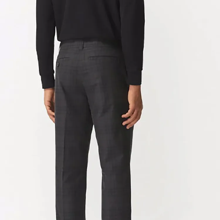 Burberry Check-pattern Tailored Trousers-6