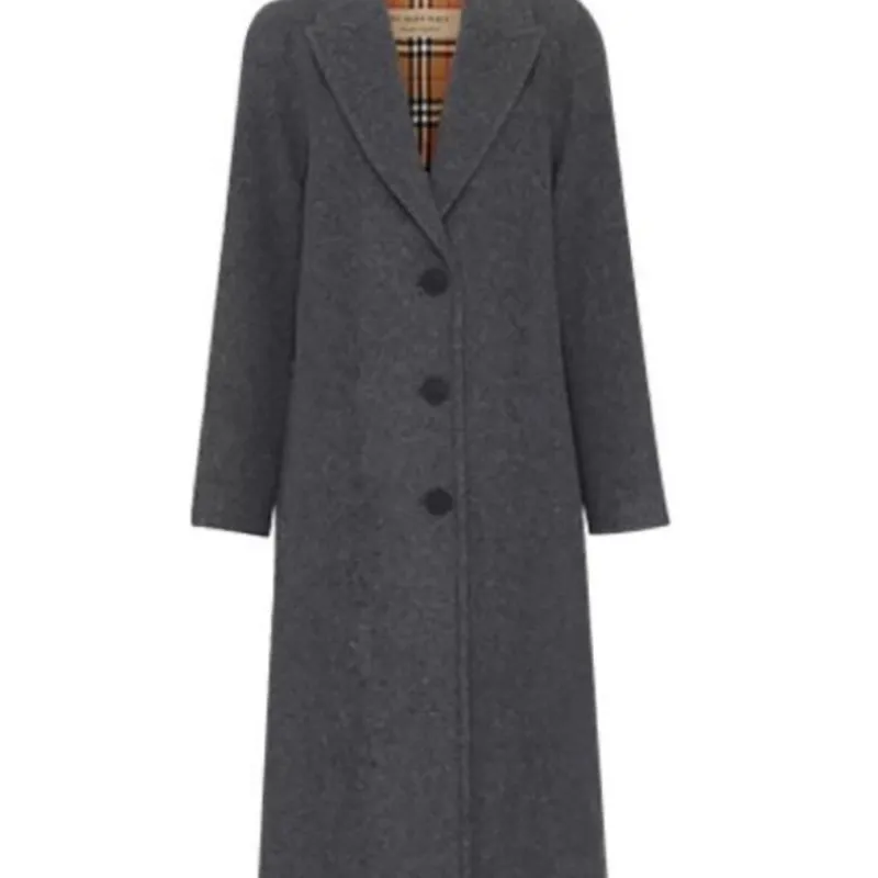 Burberry Coats Women's Gray-4
