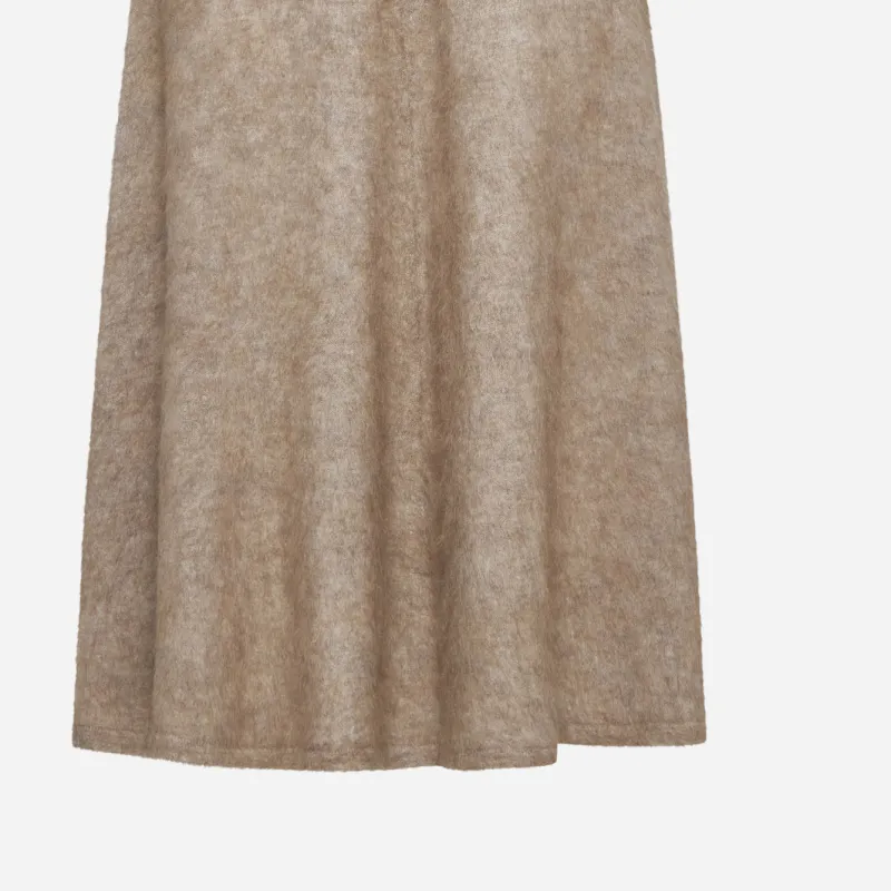 Brunello Cucinelli Elastic Waistband Flared Midi Skirt-5