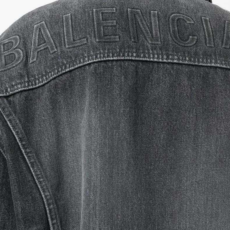Balenciaga Jackets Unisex Gray Black-5