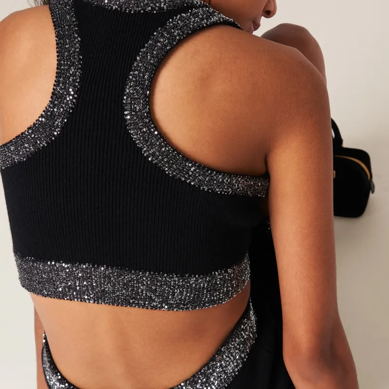 MIU MIU Tank Tops Women's Black-3
