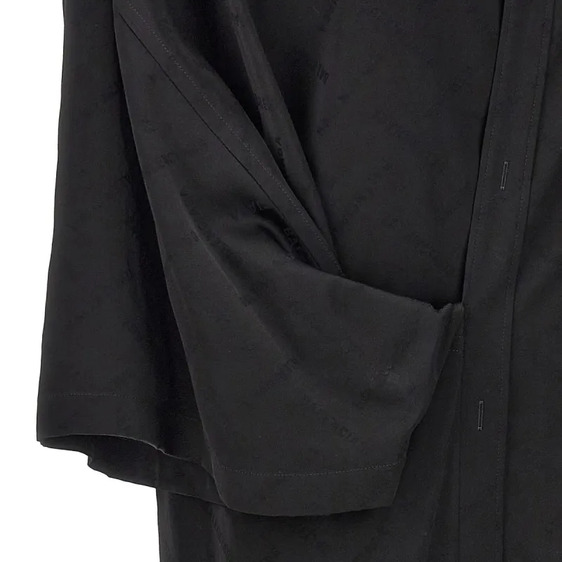 Balenciaga Wrap Midi Dress-4