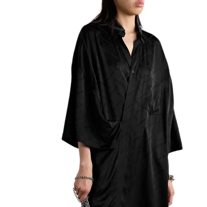 Balenciaga Wrap Midi Dress-3