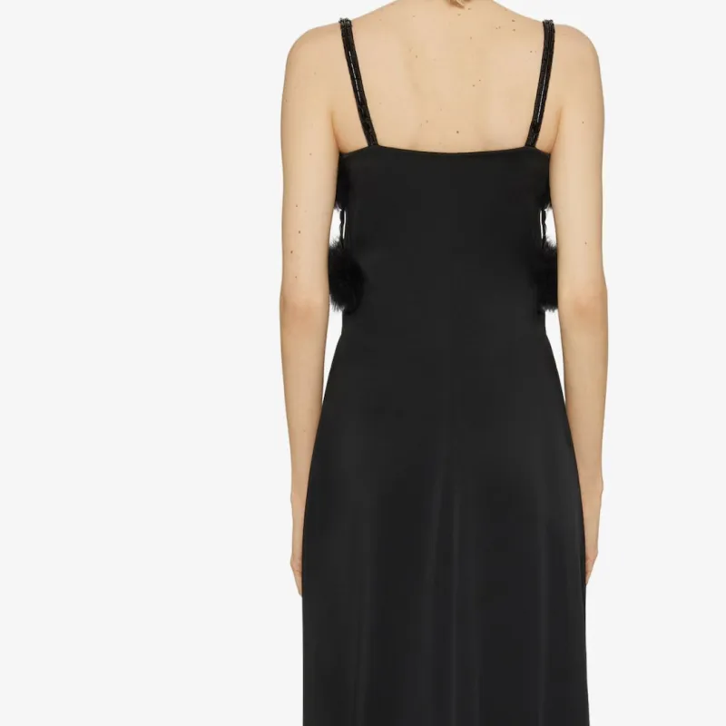 GIVENCHY FW24 Slip Dress Women's Black-3