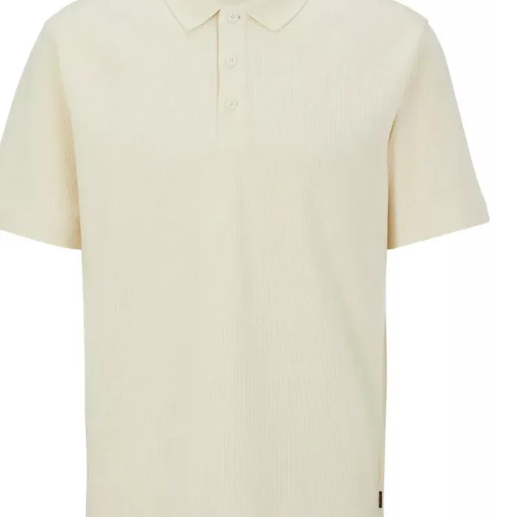 HUGO BOSS Polo Shirts Men Light Beige-5
