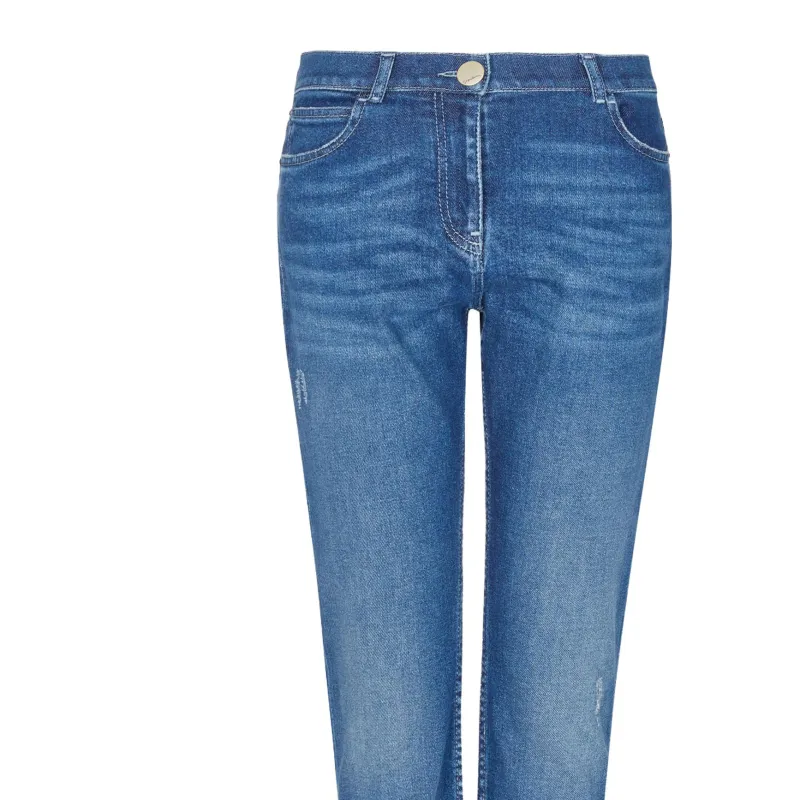 GIORGIO ARMANI Denim Collection Five pocket Trousers In Stretch Cotton Denim-5