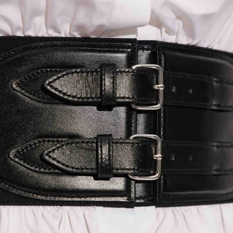 Alaia Belted Poplin Shirt Dress-5