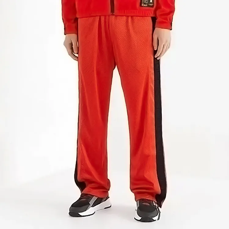 FENDI Knitted Sweatpants Men Red-3