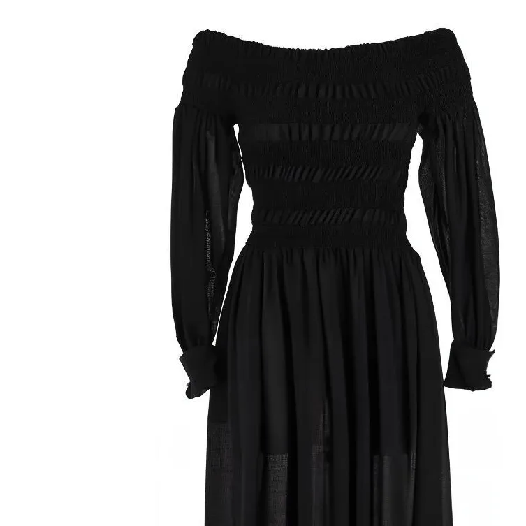 MaxMara Off Shoulder Long Sleeved Dress-4