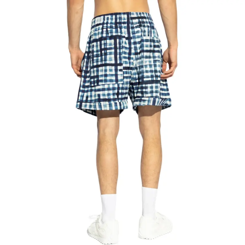 Bottega Veneta Plaid Pattern Shorts-3