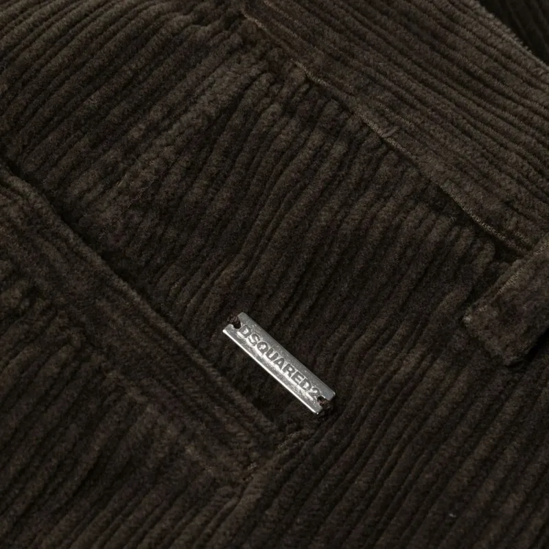 DSQUARED 2 Baggy Cut Corduroy Trousers-5