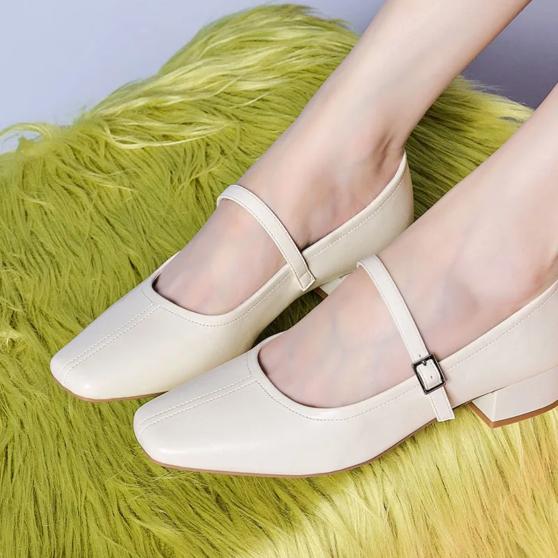 HLA Block Heel High Heels 3cm Women's-7