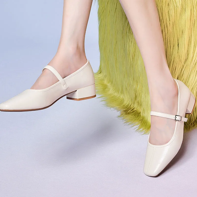 HLA Block Heel High Heels 3cm Women's-6