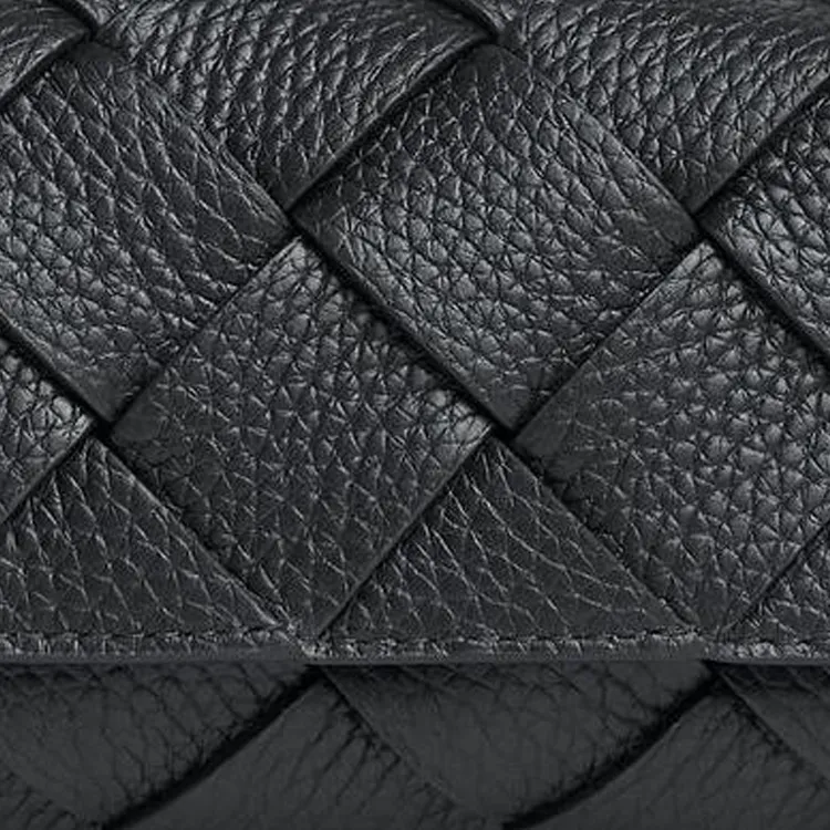 Bottega Veneta Cow Leather Fanny Pack Regular Men's Black-5