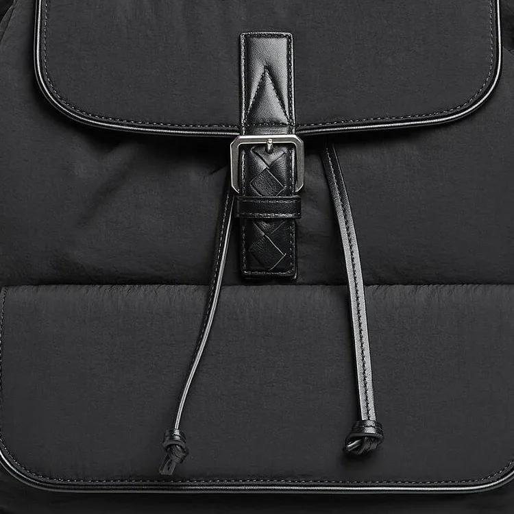 Bottega Veneta Nylon Backpack Men's Black-4