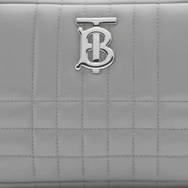 Burberry Lambskin Camera Bag, Shoulder Bag Trumpets Women's Cloud Gray-1