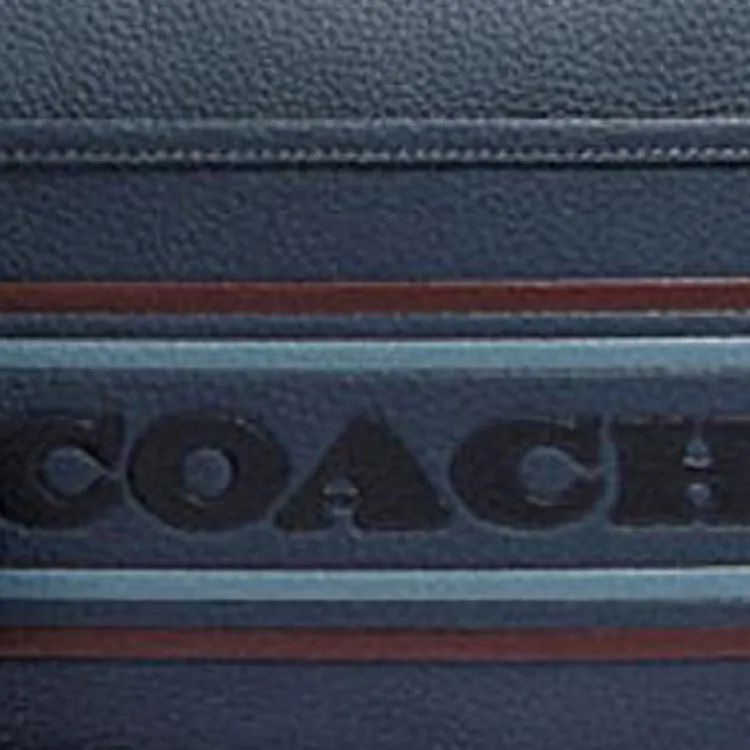 COACH Heritage Cow Leather Patchwork Shoulder Bag Crossbody Bag Medium Size Women's Dark Blue-4