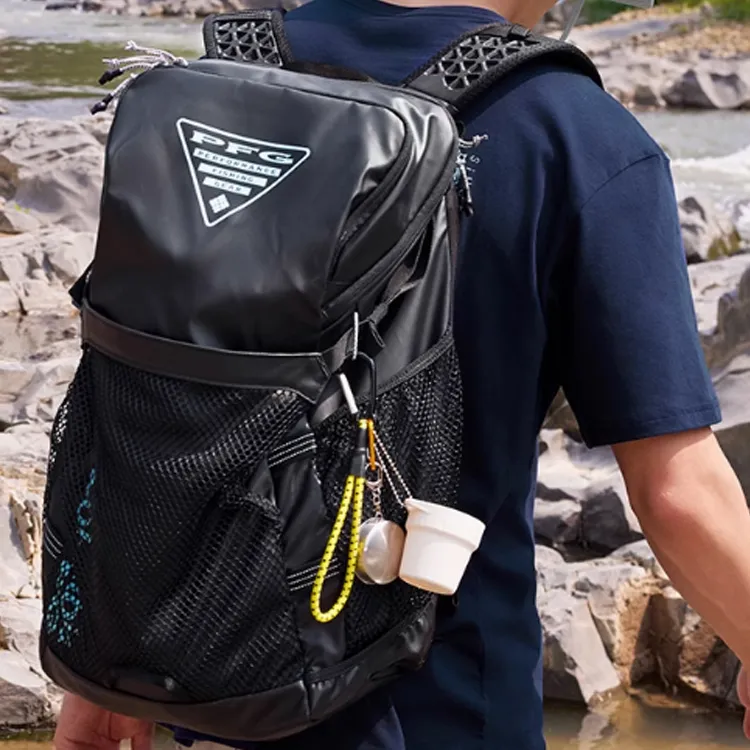 Columbia PFG PU Outdoor Mountaineering Bag Backpack Regular Unisex Black-2