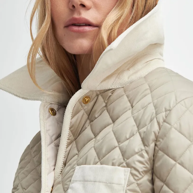 BARBOUR Puffer Jacket Women's Light Sand-6