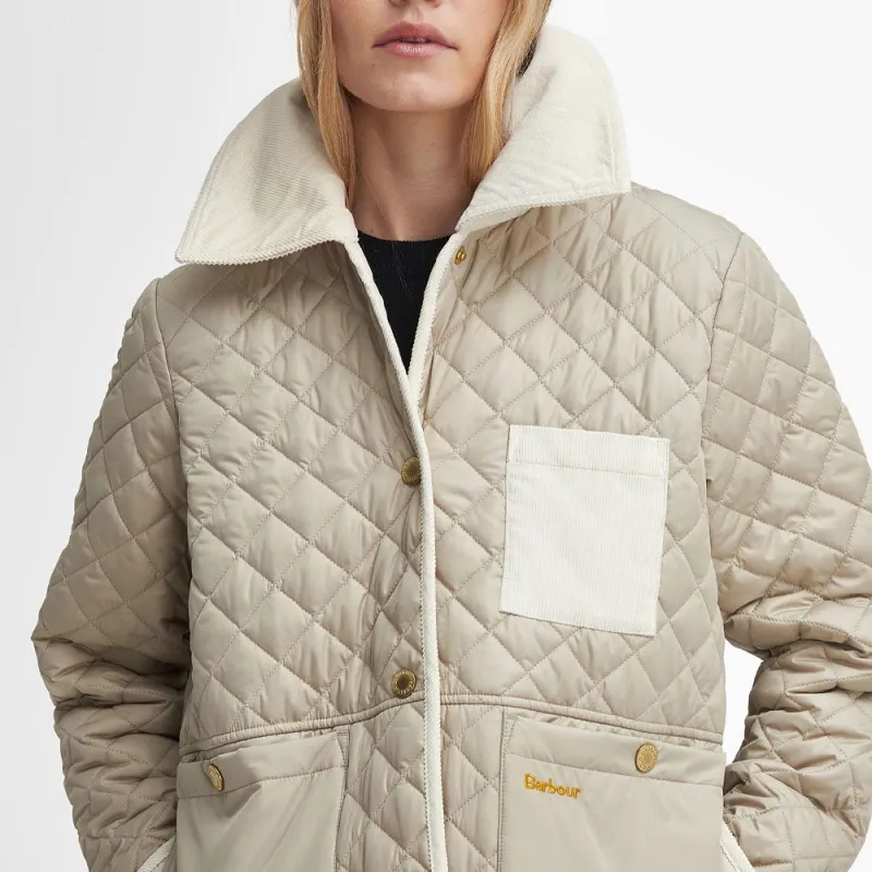 BARBOUR Puffer Jacket Women's Light Sand-5