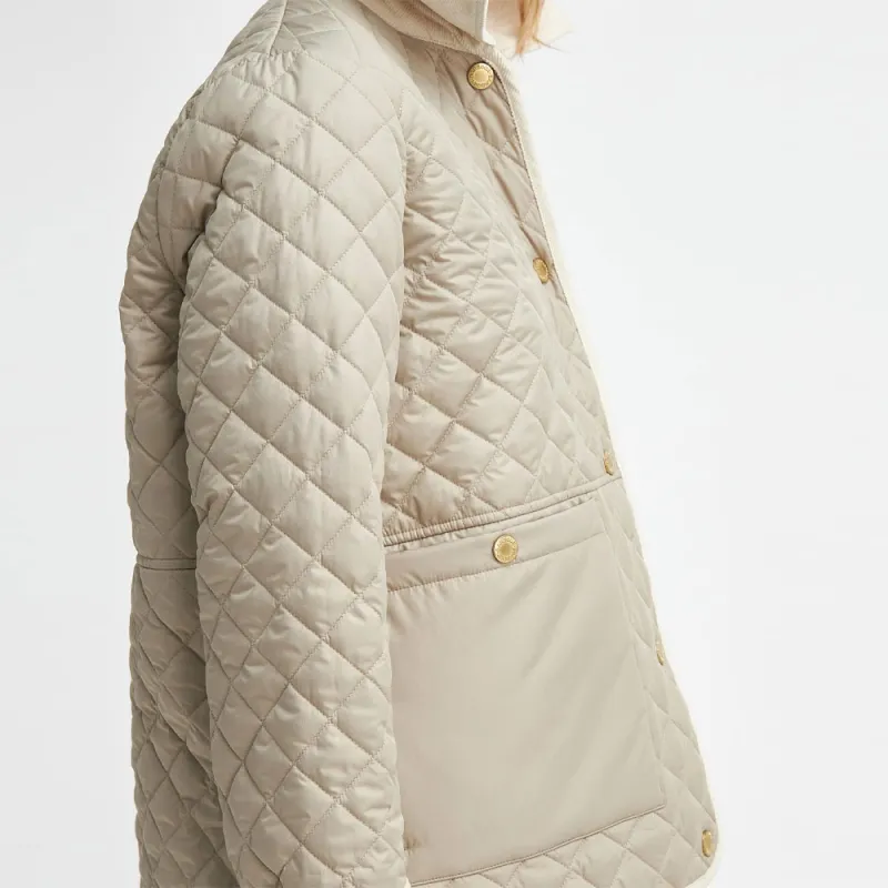 BARBOUR Puffer Jacket Women's Light Sand-4