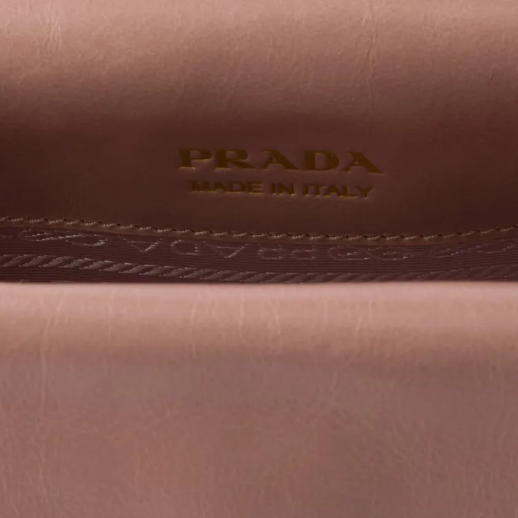 PRADA Leather Crossbody Bag Shoulder Bag Women's Lily Of The Valley Powder-4