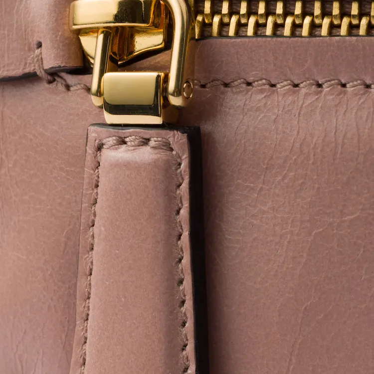 PRADA Leather Crossbody Bag Shoulder Bag Women's Lily Of The Valley Powder-5