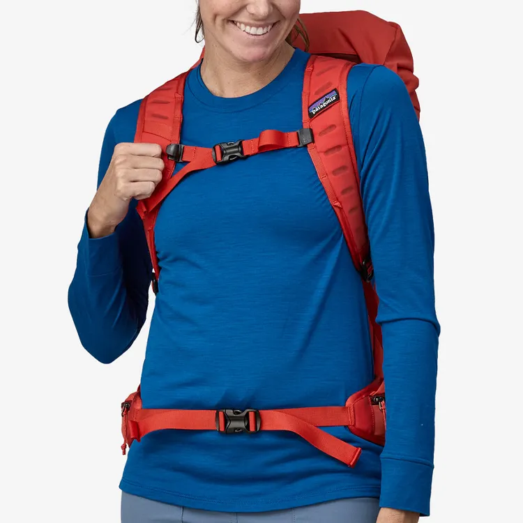 Patagonia Nylon Outdoor Hiking Bag Backpack Regular Unisex Orange Red-3