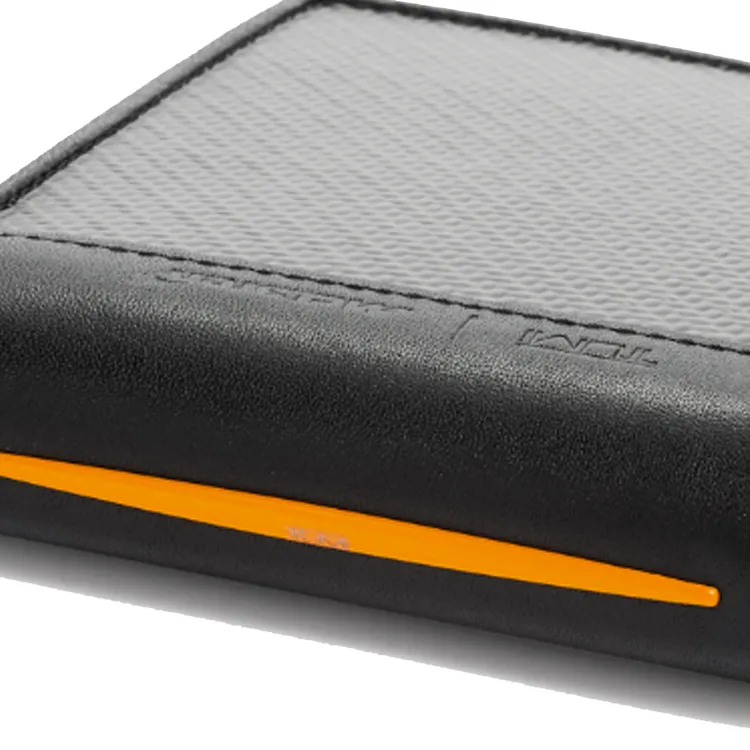 TUMI Alpha Fabric Coin Purses Wallets Regular Men's Gray & Orange-3