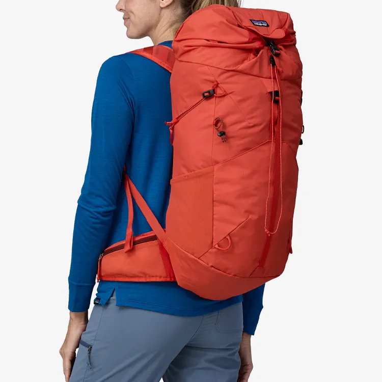 Patagonia Nylon Outdoor Hiking Bag Backpack Regular Unisex Orange Red-2