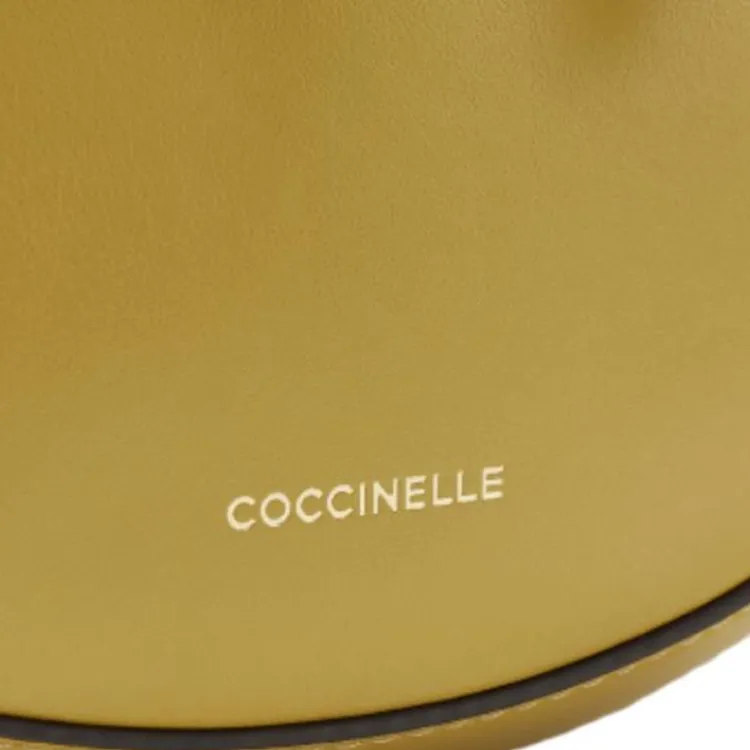 COCCINELLE Cow Leather Crossbody Bag, Shoulder Bag Women's Lemongrass Yellow-2