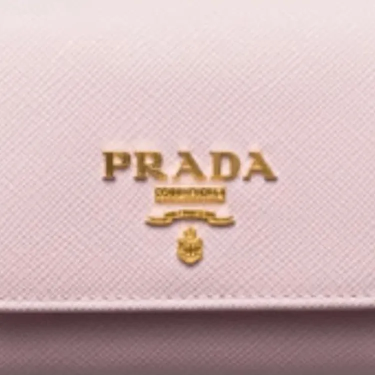 PRADA Saffiano Leather Wallet Women's Pink-4
