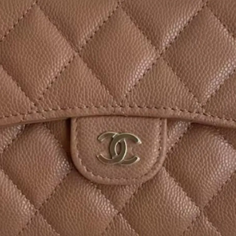 CHANEL Classic Small Flap Wallet Beige AP0231-3