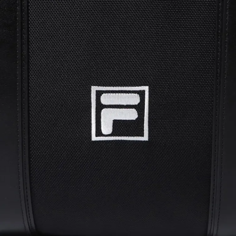 FILA Nylon With Polyurethane Racket Bag, Shoulder Bag, Crossbody Bag, Handbag Regular Unisex Black-4