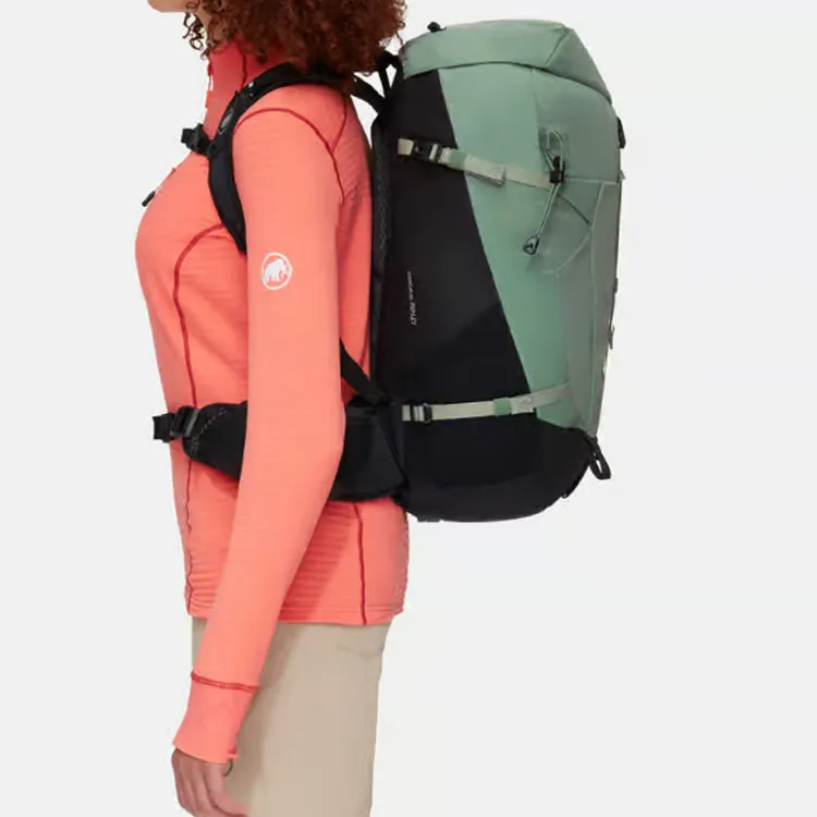 MAMMUT Polyamide Outdoor Mountaineering Bag, Backpack Small Size Women's Jade Black-3