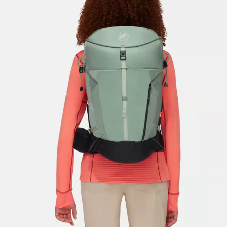 MAMMUT Polyamide Outdoor Mountaineering Bag, Backpack Small Size Women's Jade Black-4
