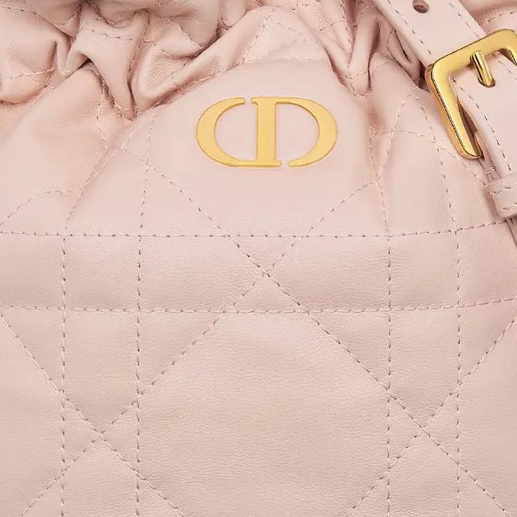 DIOR Miss Caro Sheepskin Bucket Bags Shoulder Bags Mini Women's Rouge Pink-5