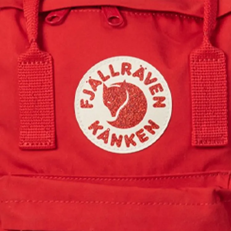 Fjallraven Kanken Cotton Backpack Mini Men's Red-4