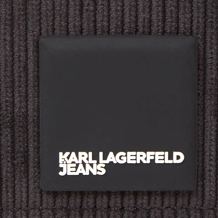 KARL LAGERFELD / Karl Lagerfeld Jeans Box-logo Corduroy Camera Bag-2
