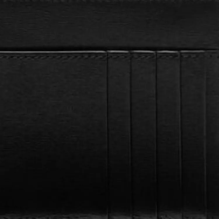 FANSIZHE Cow Leather Card Holder Men's Black & Silver-4