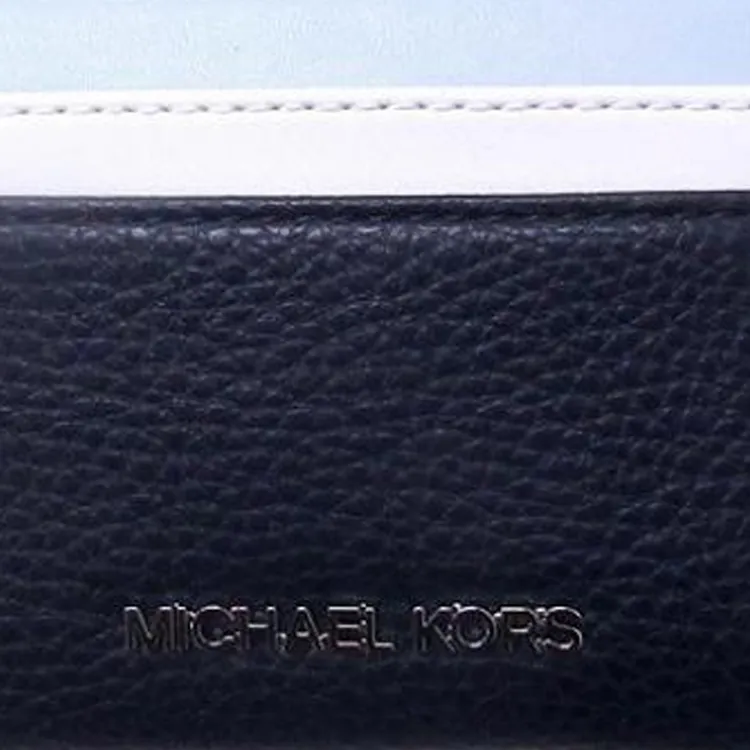MICHAEL KORS Leather Card Holder Large Size Men's Marine Blue-3