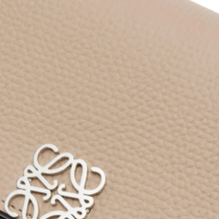 LOEWE Anagram Calfskin Wallet Women's Sand-4