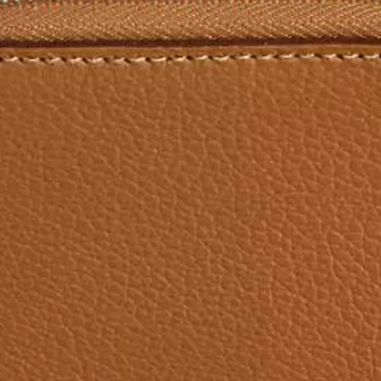 HERMES Silk'In Evercolor Leather Coin Purse Women's Brown-2