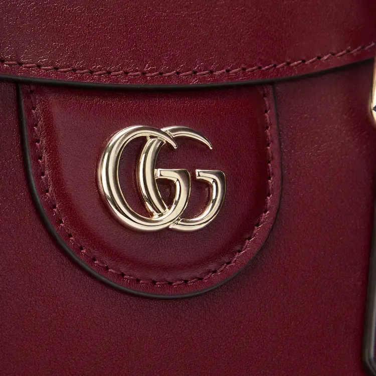 GUCCI Diana Leather Tote Bag, Shopping Bag, Shoulder Bag, Handbag Medium Size Women's Red-5