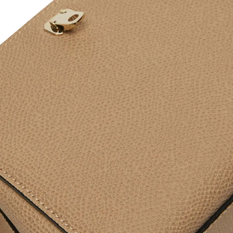 Valextra Brera Calfskin One Shoulder Handbag Mini Women's Beige-4